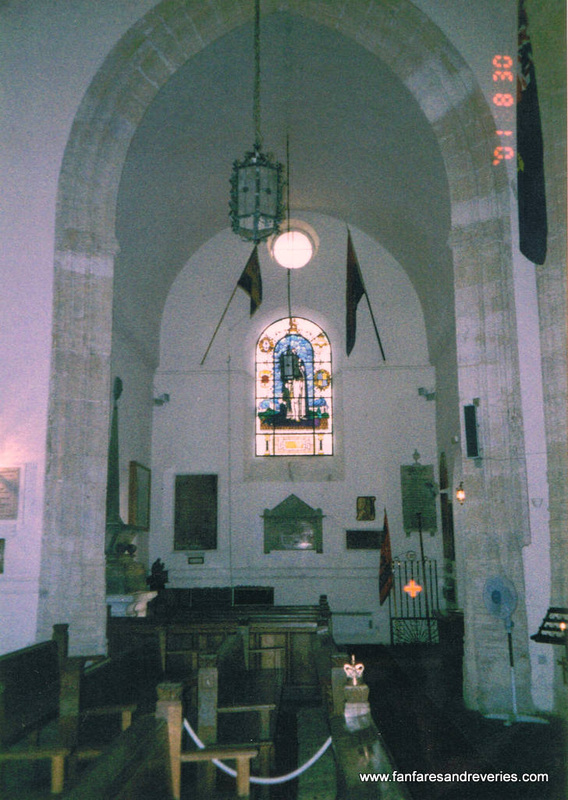 Interior of King's Chapel at Gibraltar